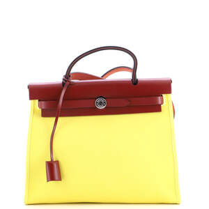 Hermes Herbag Zip Leather And Toile 31 #238199H24B